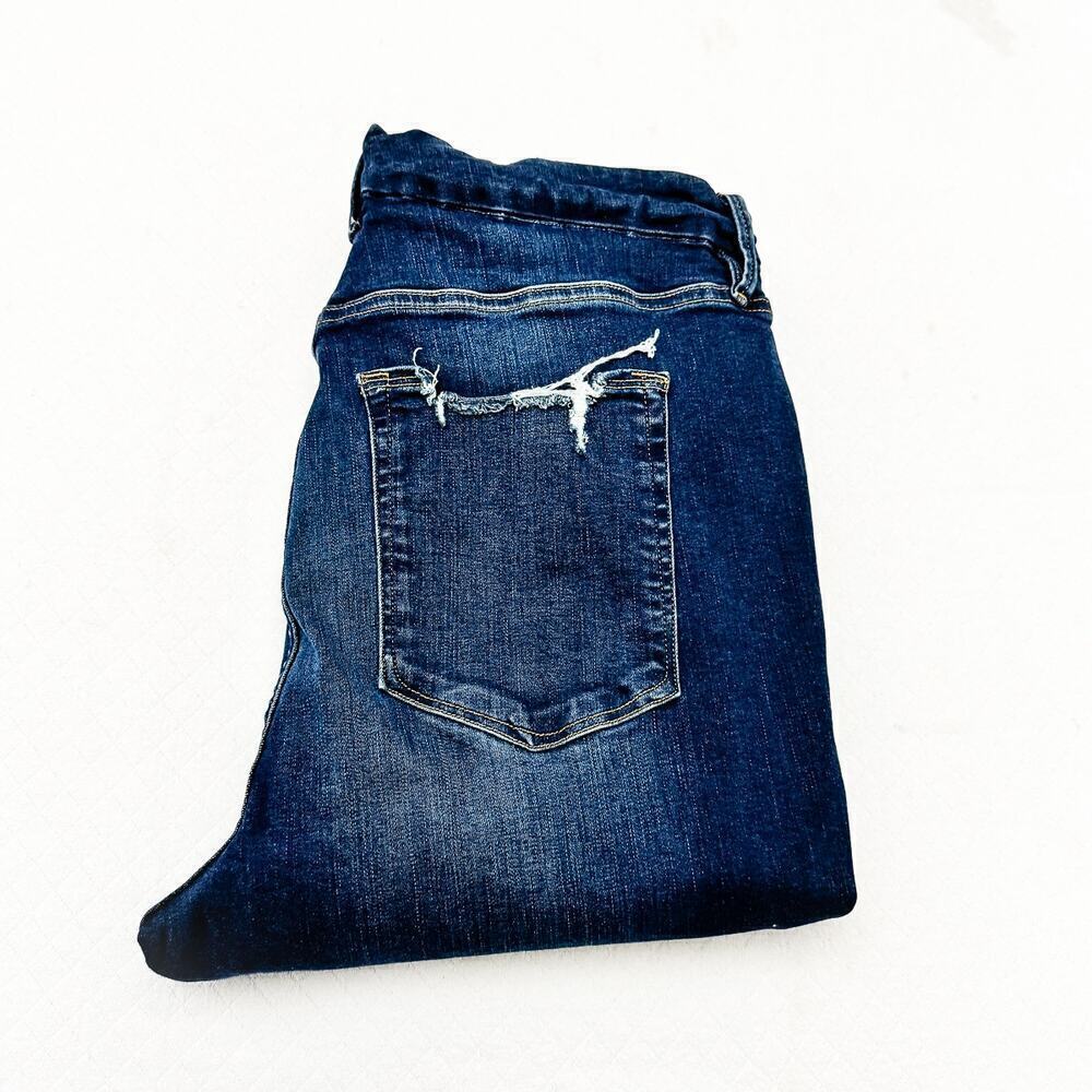 Good American Good Waist Blue309 GW067T Dark Wash Denim Jeans Size 20